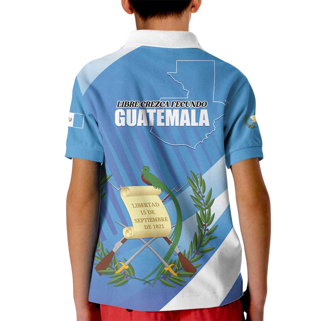 Guatemala Independence Day 1821 Kid Polo Shirt Libre crezca fecundo - Wonder Print Shop
