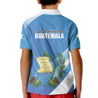Guatemala Independence Day 1821 Kid Polo Shirt Libre crezca fecundo - Wonder Print Shop