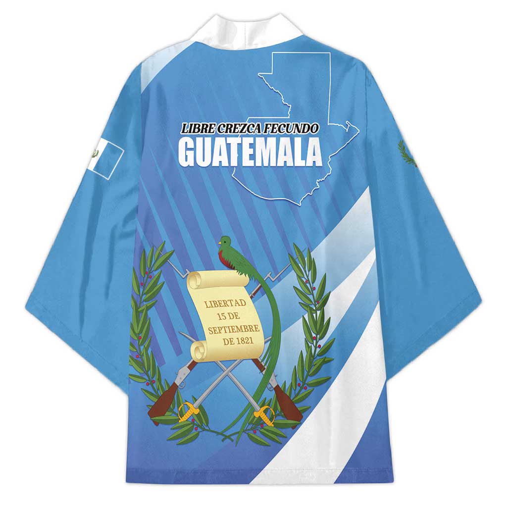 Guatemala Independence Day 1821 Kimono Libre crezca fecundo - Wonder Print Shop