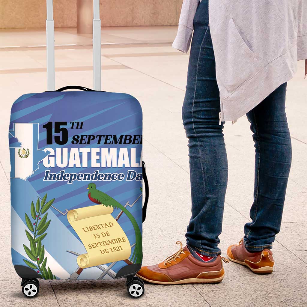 Guatemala Independence Day 1821 Luggage Cover Libre crezca fecundo - Wonder Print Shop