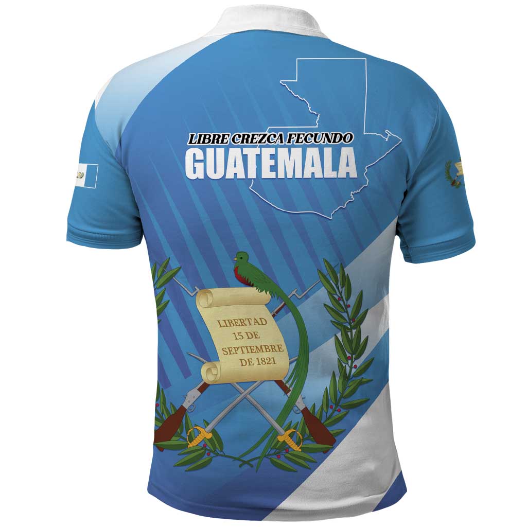 Guatemala Independence Day 1821 Polo Shirt Libre crezca fecundo - Wonder Print Shop