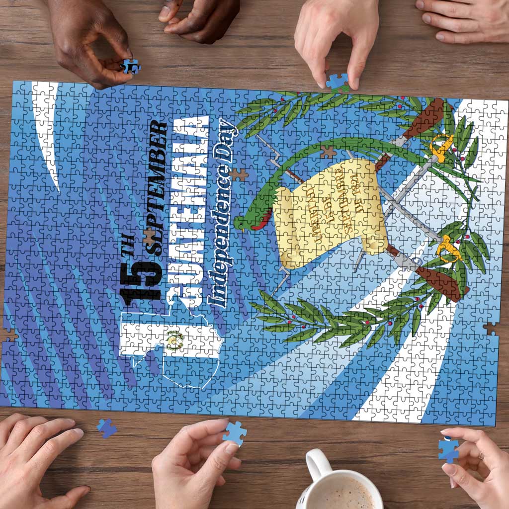 Guatemala Independence Day 1821 Puzzle Libre crezca fecundo - Wonder Print Shop