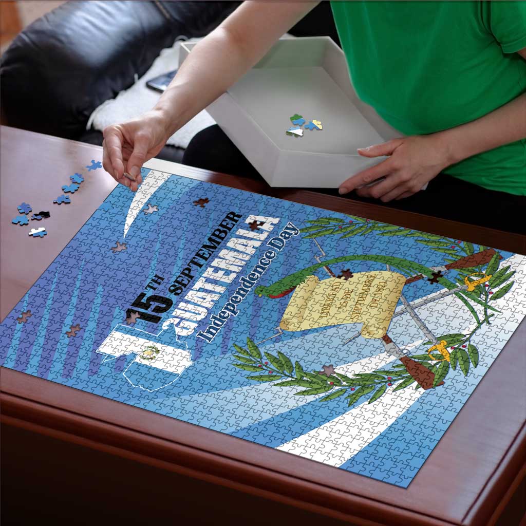 Guatemala Independence Day 1821 Puzzle Libre crezca fecundo - Wonder Print Shop
