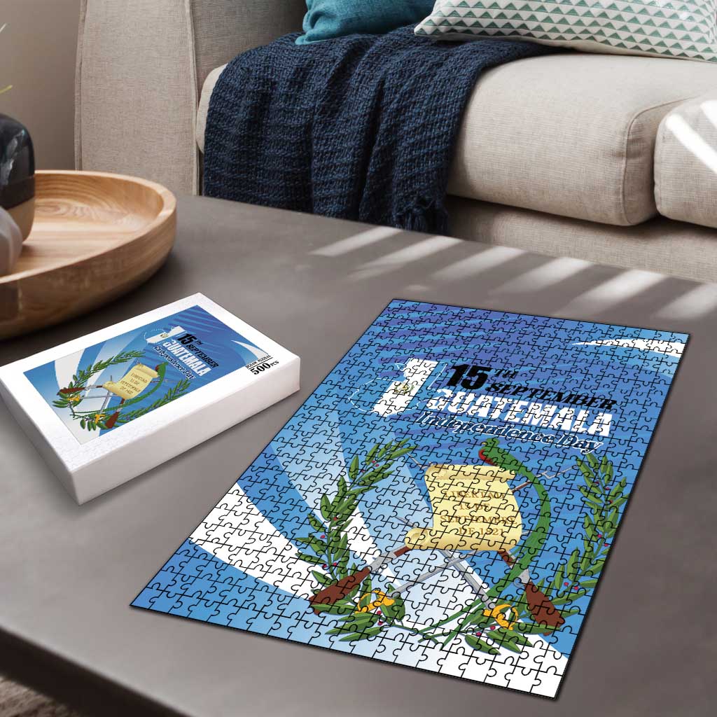 Guatemala Independence Day 1821 Puzzle Libre crezca fecundo - Wonder Print Shop