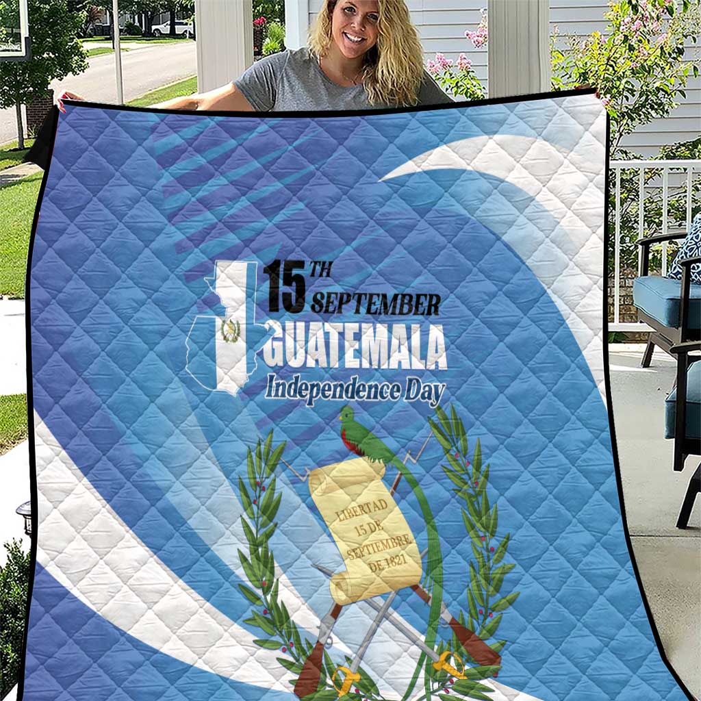 Guatemala Independence Day 1821 Quilt Libre crezca fecundo - Wonder Print Shop