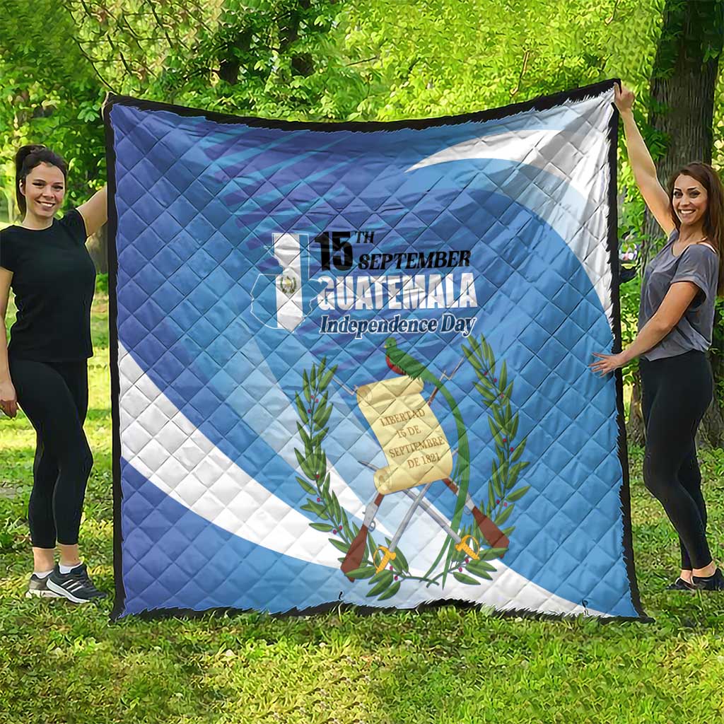 Guatemala Independence Day 1821 Quilt Libre crezca fecundo - Wonder Print Shop
