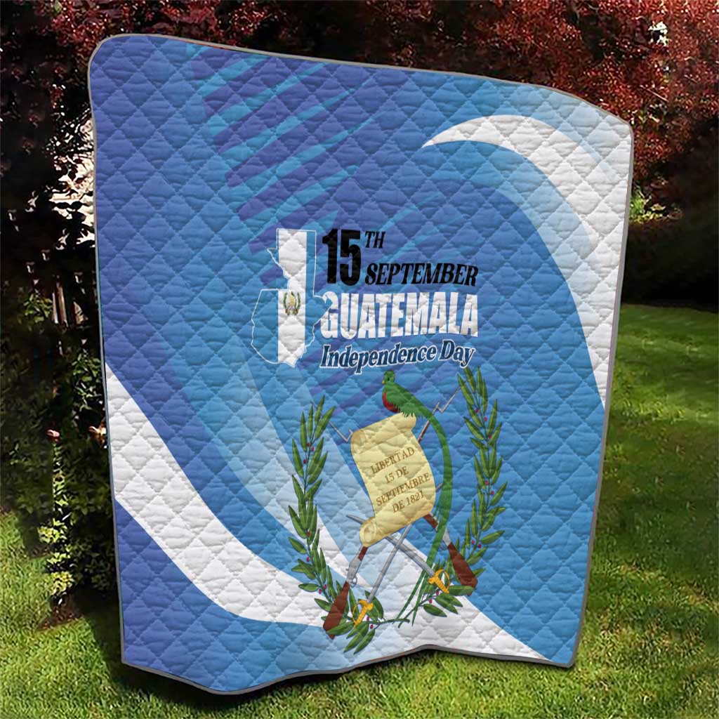 Guatemala Independence Day 1821 Quilt Libre crezca fecundo - Wonder Print Shop
