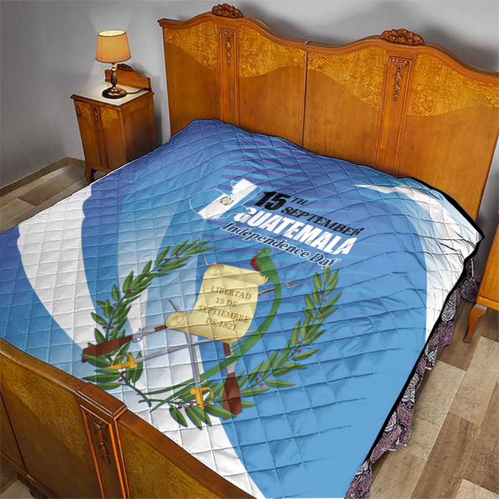 Guatemala Independence Day 1821 Quilt Libre crezca fecundo - Wonder Print Shop