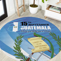 Guatemala Independence Day 1821 Round Carpet Libre crezca fecundo - Wonder Print Shop
