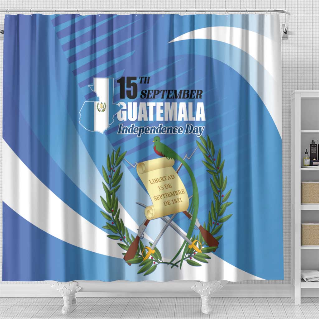 Guatemala Independence Day 1821 Shower Curtain Libre crezca fecundo - Wonder Print Shop