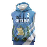 Guatemala Independence Day 1821 Sleeveless Hoodie Libre crezca fecundo - Wonder Print Shop
