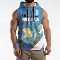 Guatemala Independence Day 1821 Sleeveless Zip Hoodie Libre crezca fecundo - Wonder Print Shop