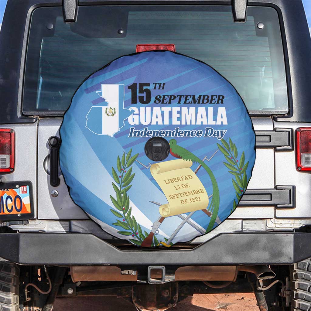 Guatemala Independence Day 1821 Spare Tire Cover Libre crezca fecundo - Wonder Print Shop