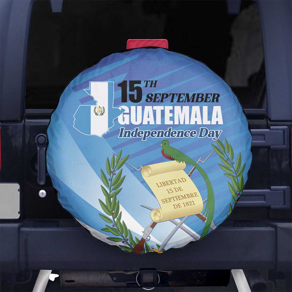 Guatemala Independence Day 1821 Spare Tire Cover Libre crezca fecundo - Wonder Print Shop