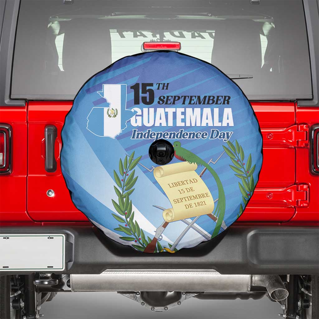 Guatemala Independence Day 1821 Spare Tire Cover Libre crezca fecundo - Wonder Print Shop