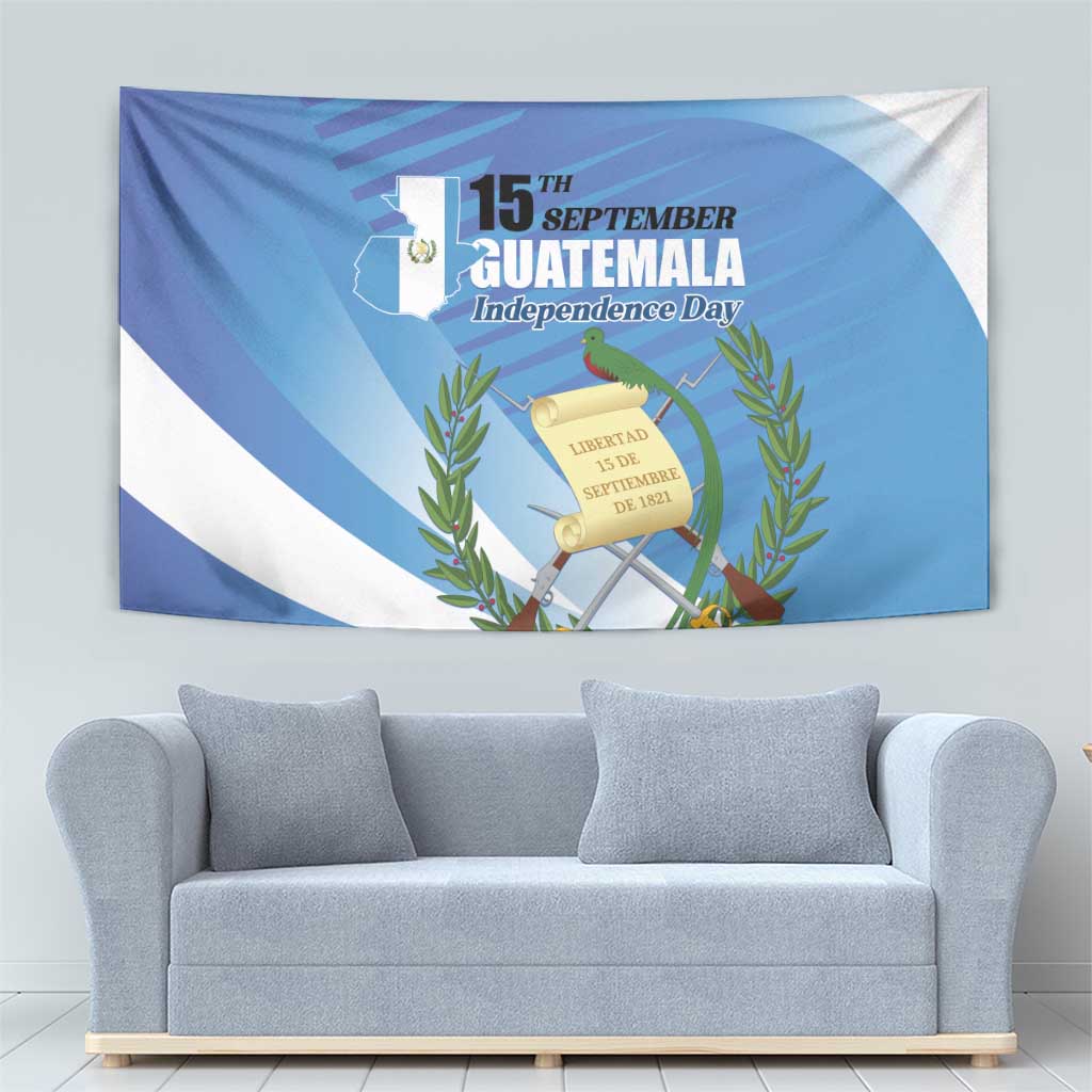 Guatemala Independence Day 1821 Tapestry Libre crezca fecundo - Wonder Print Shop