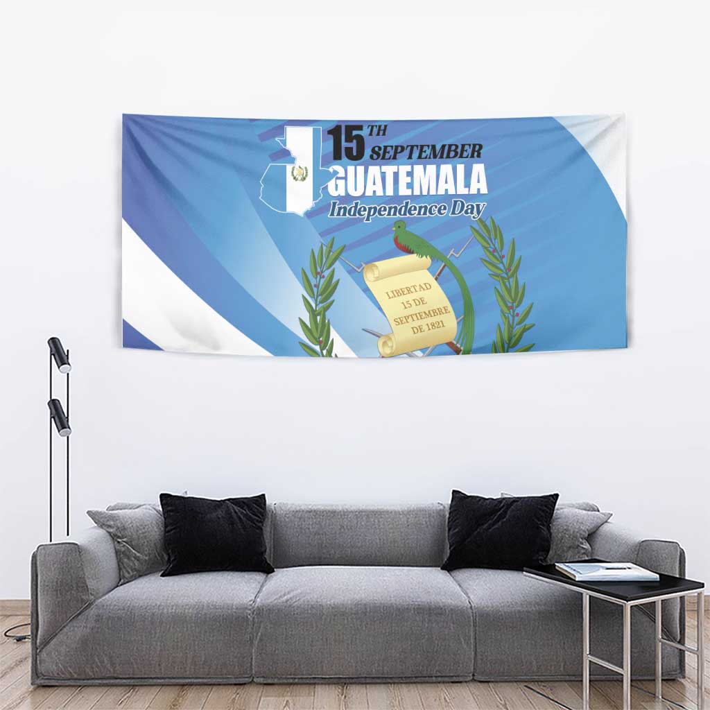 Guatemala Independence Day 1821 Tapestry Libre crezca fecundo - Wonder Print Shop