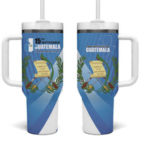 Guatemala Independence Day 1821 Tumbler With Handle Libre crezca fecundo - Wonder Print Shop
