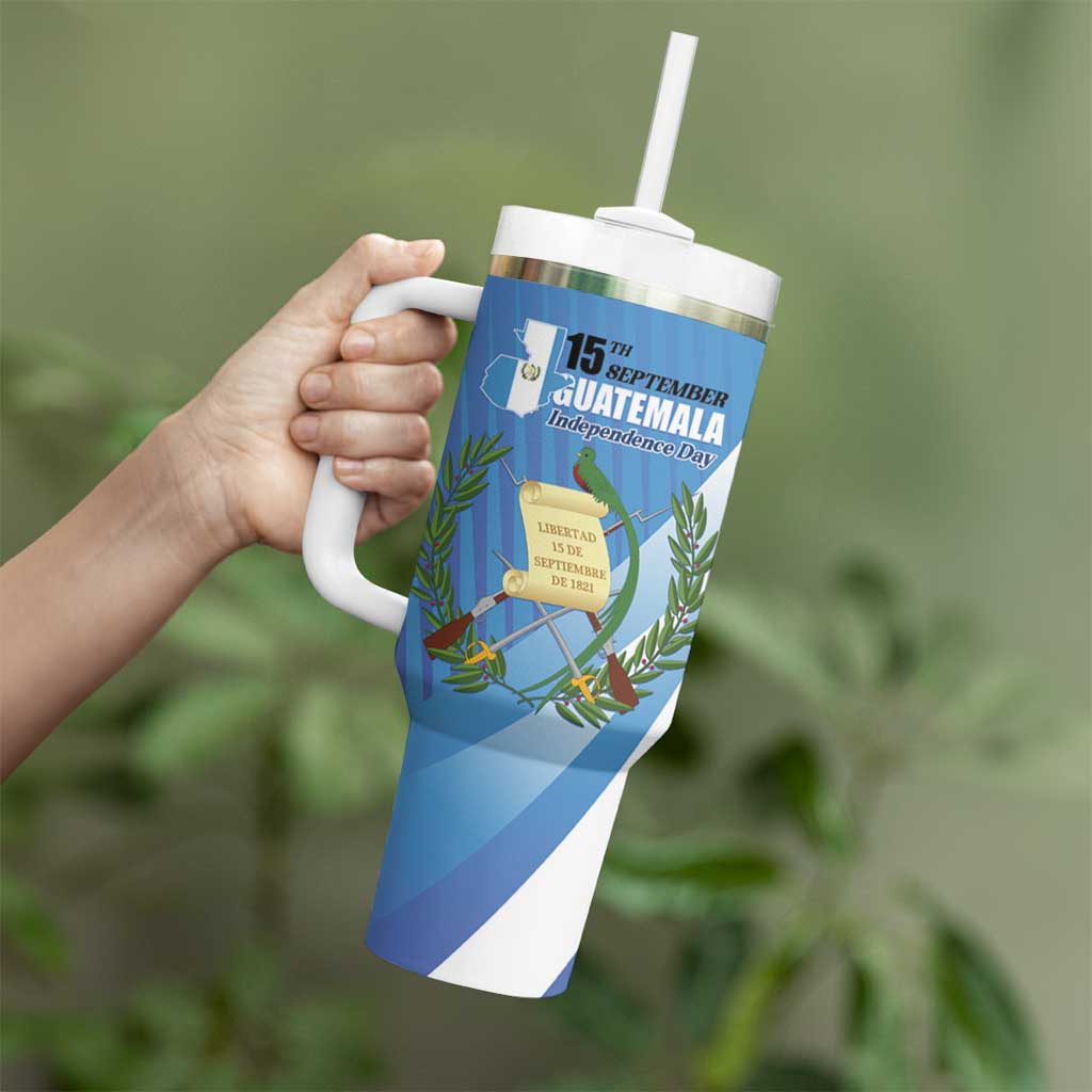 Guatemala Independence Day 1821 Tumbler With Handle Libre crezca fecundo - Wonder Print Shop