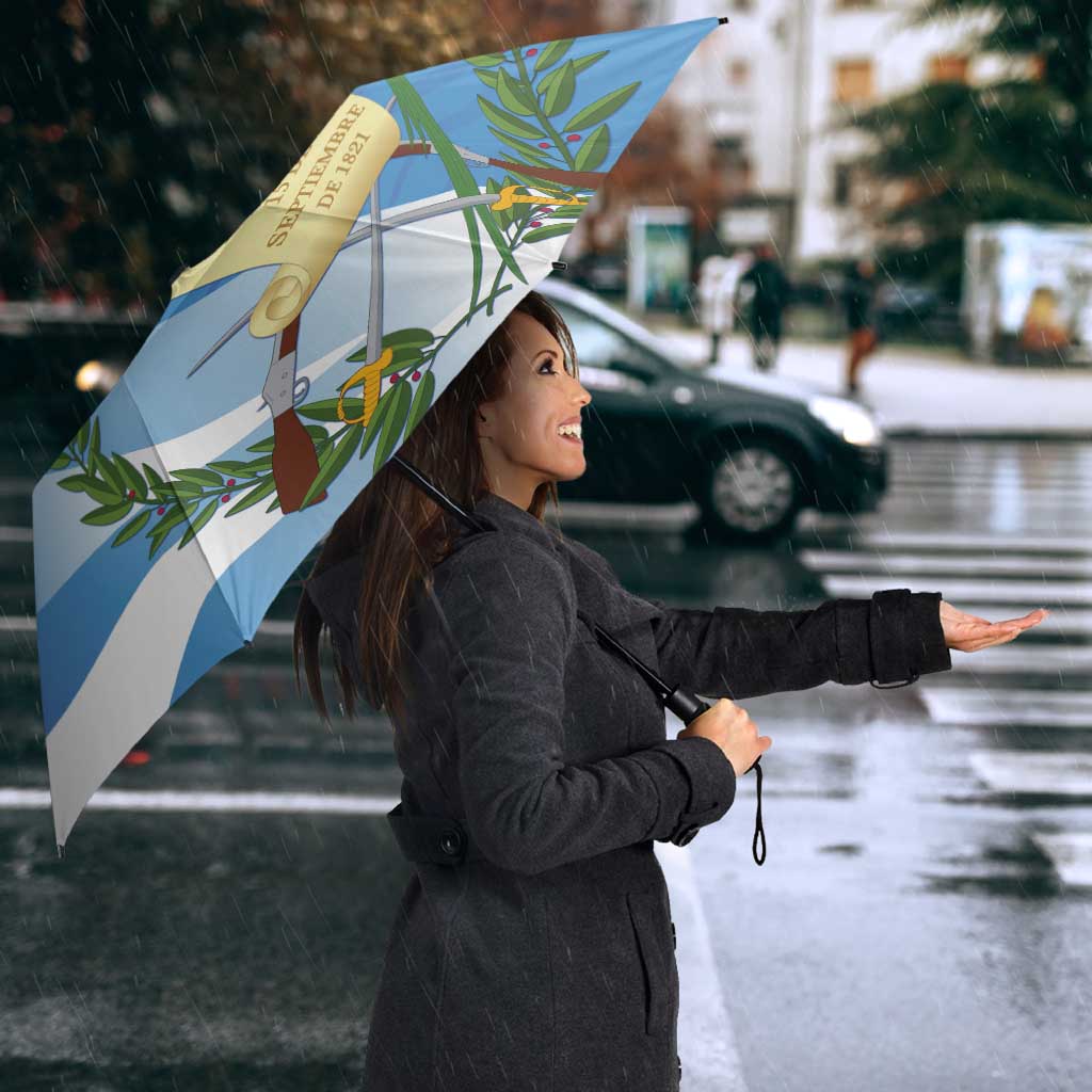 Guatemala Independence Day 1821 Umbrella Libre crezca fecundo - Wonder Print Shop