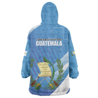 Guatemala Independence Day 1821 Wearable Blanket Hoodie Libre crezca fecundo - Wonder Print Shop