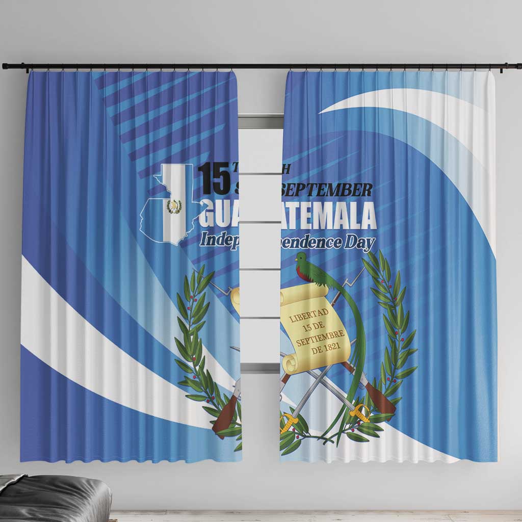 Guatemala Independence Day 1821 Window Curtain Libre crezca fecundo - Wonder Print Shop