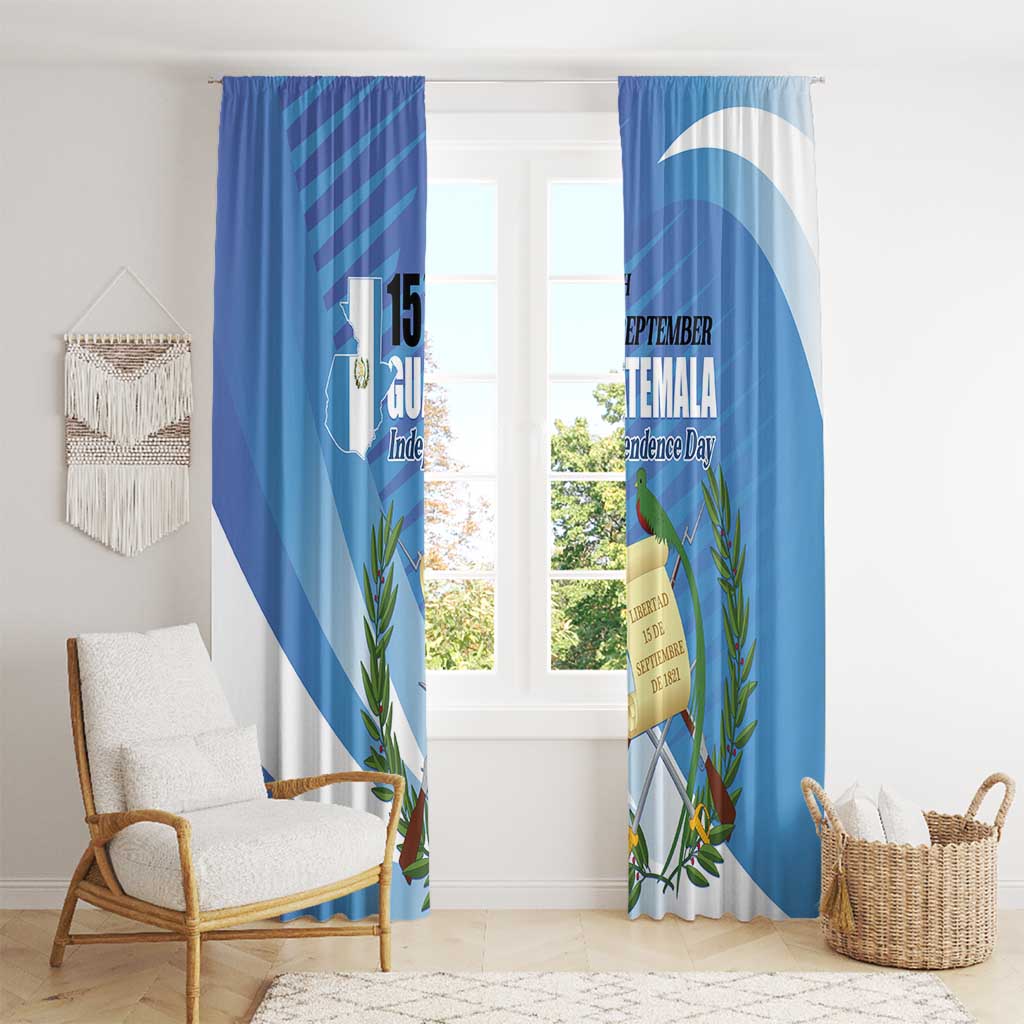 Guatemala Independence Day 1821 Window Curtain Libre crezca fecundo - Wonder Print Shop