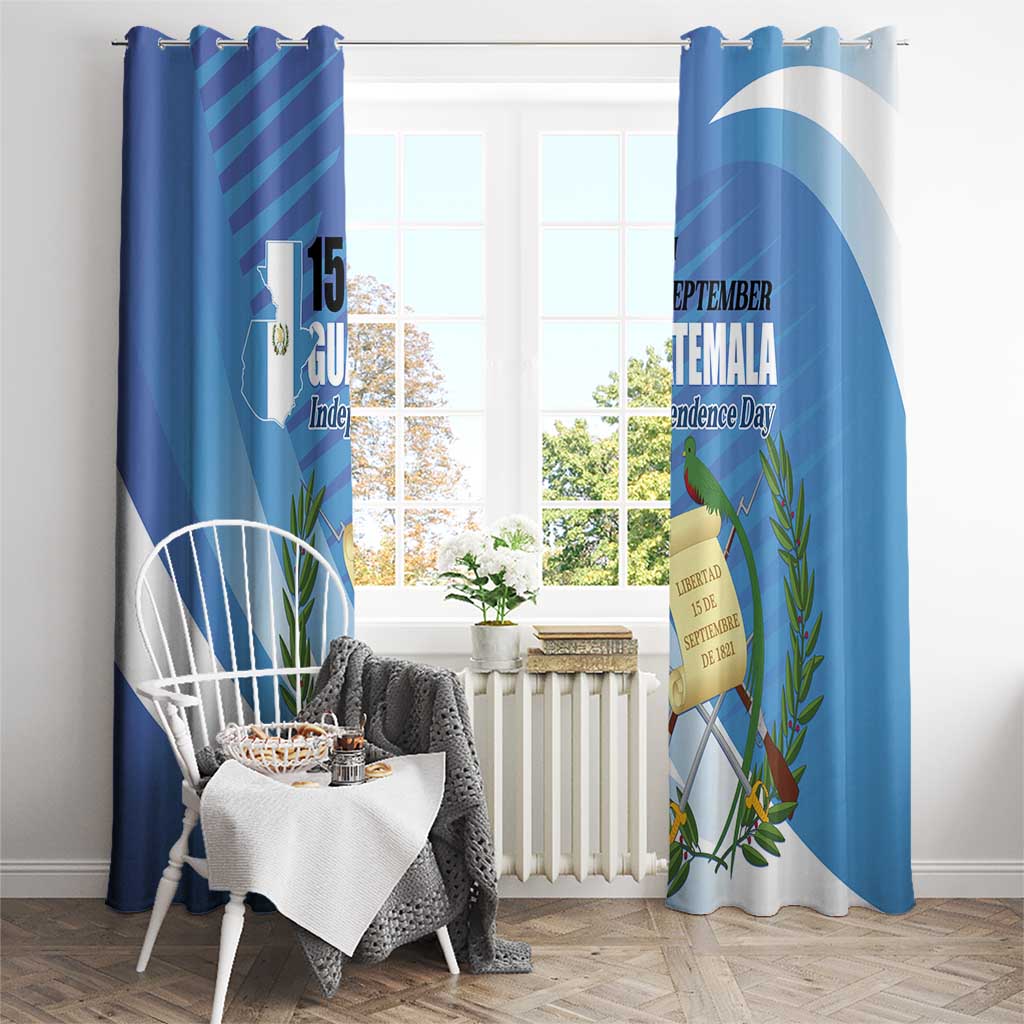 Guatemala Independence Day 1821 Window Curtain Libre crezca fecundo - Wonder Print Shop