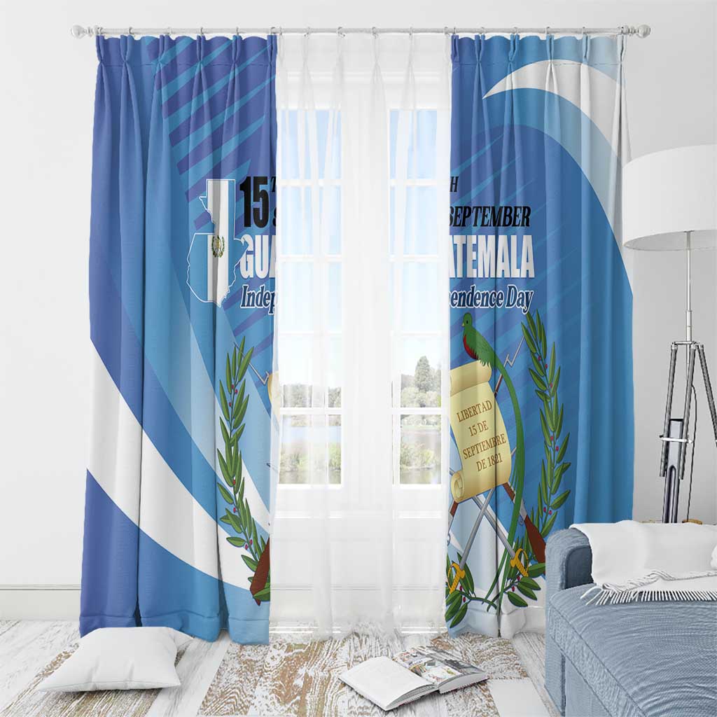 Guatemala Independence Day 1821 Window Curtain Libre crezca fecundo - Wonder Print Shop