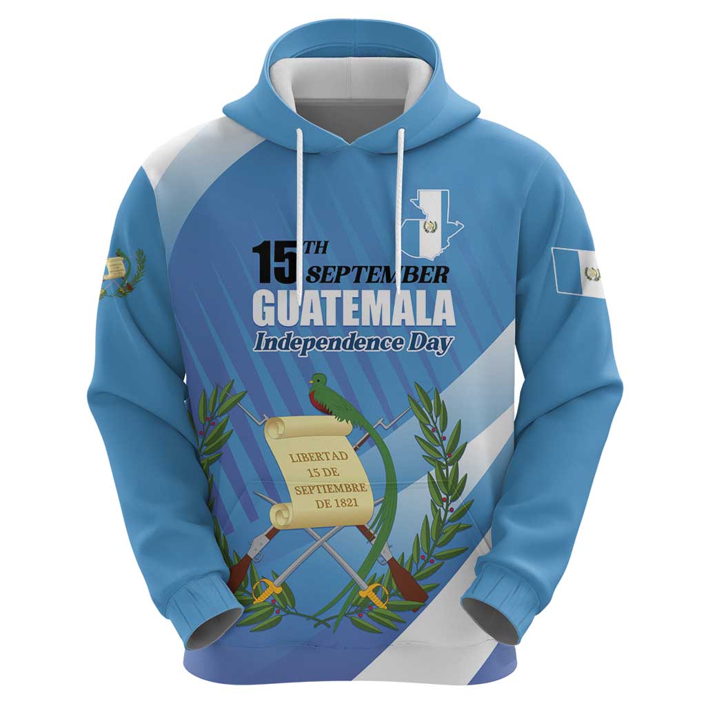 Guatemala Independence Day 1821 Zip Hoodie Libre crezca fecundo - Wonder Print Shop