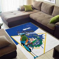El Salvador Independence Day 1821 Area Rug - Wonder Print Shop