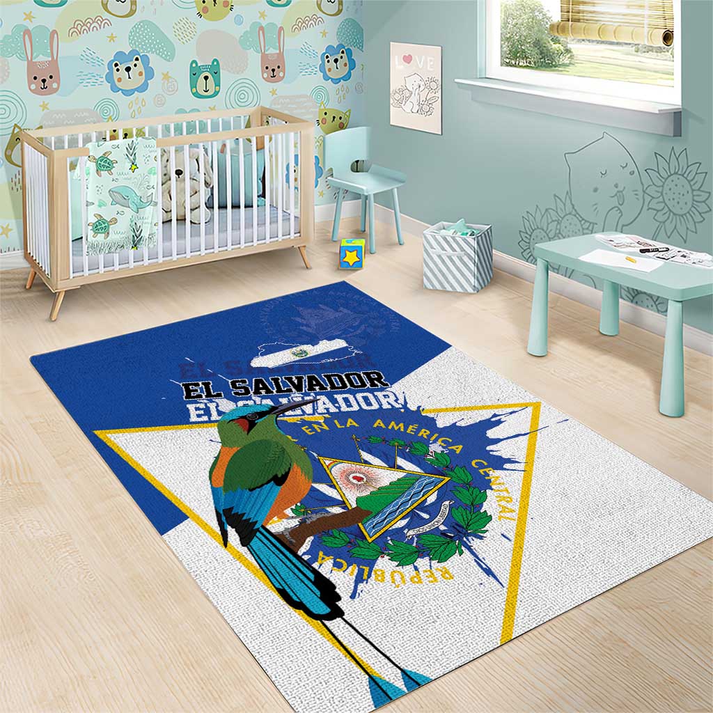El Salvador Independence Day 1821 Area Rug - Wonder Print Shop