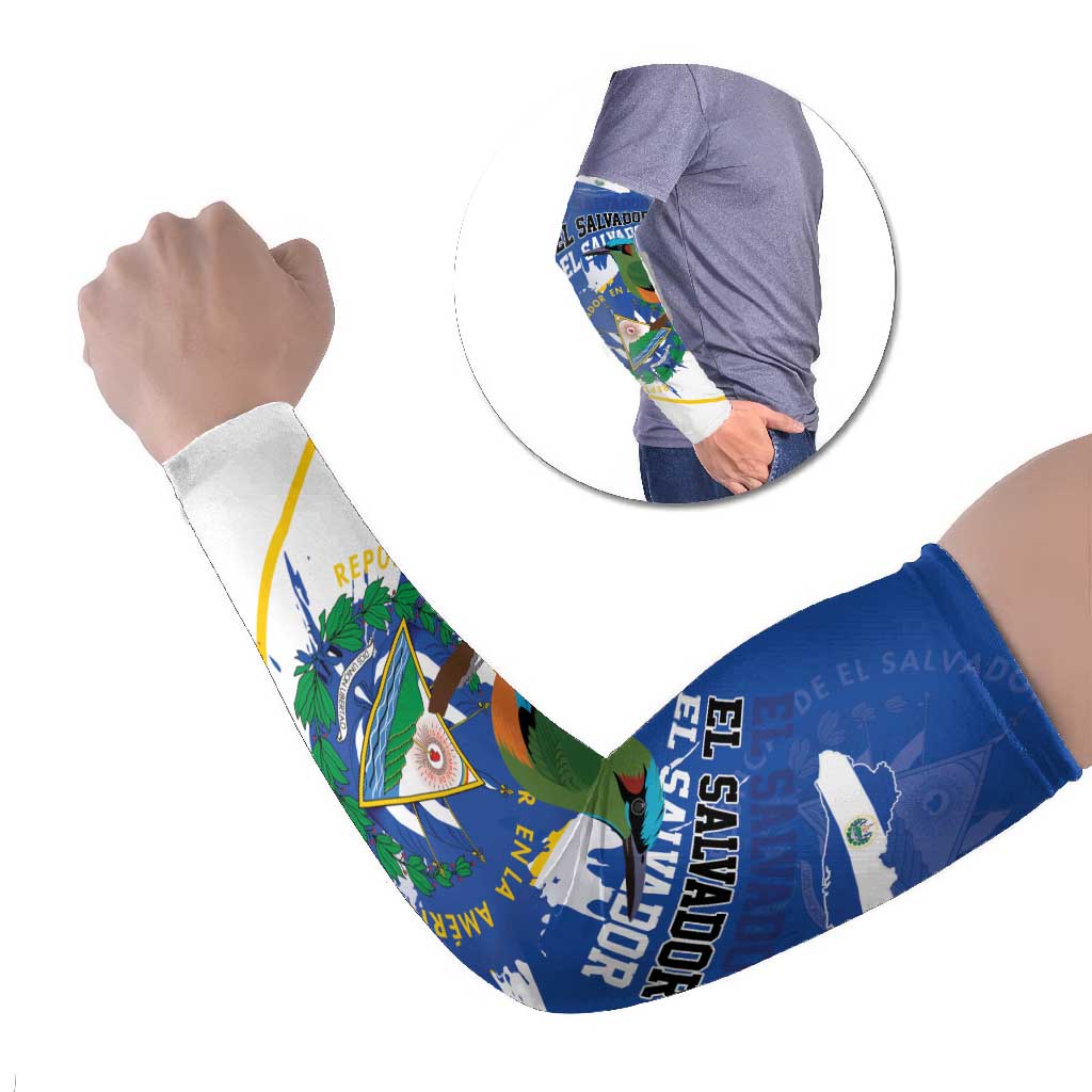 El Salvador Independence Day 1821 Arm Sleeves - Wonder Print Shop