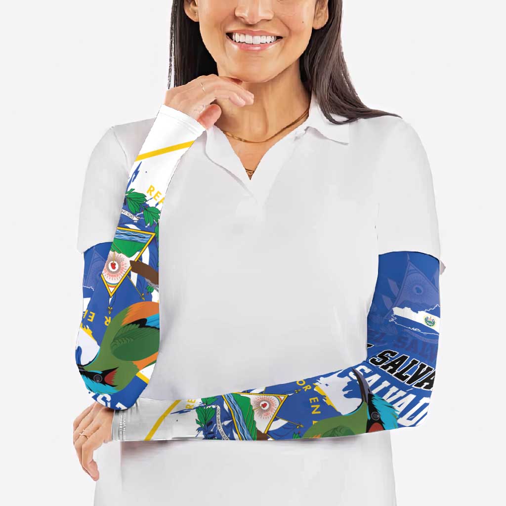 El Salvador Independence Day 1821 Arm Sleeves - Wonder Print Shop