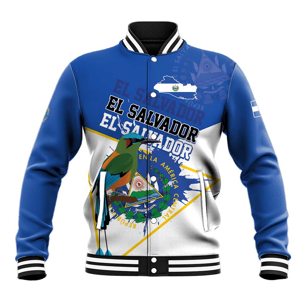 El Salvador Independence Day 1821 Baseball Jacket - Wonder Print Shop