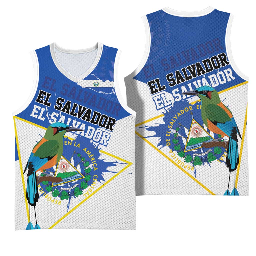 El Salvador Independence Day 1821 Basketball Jersey - Wonder Print Shop