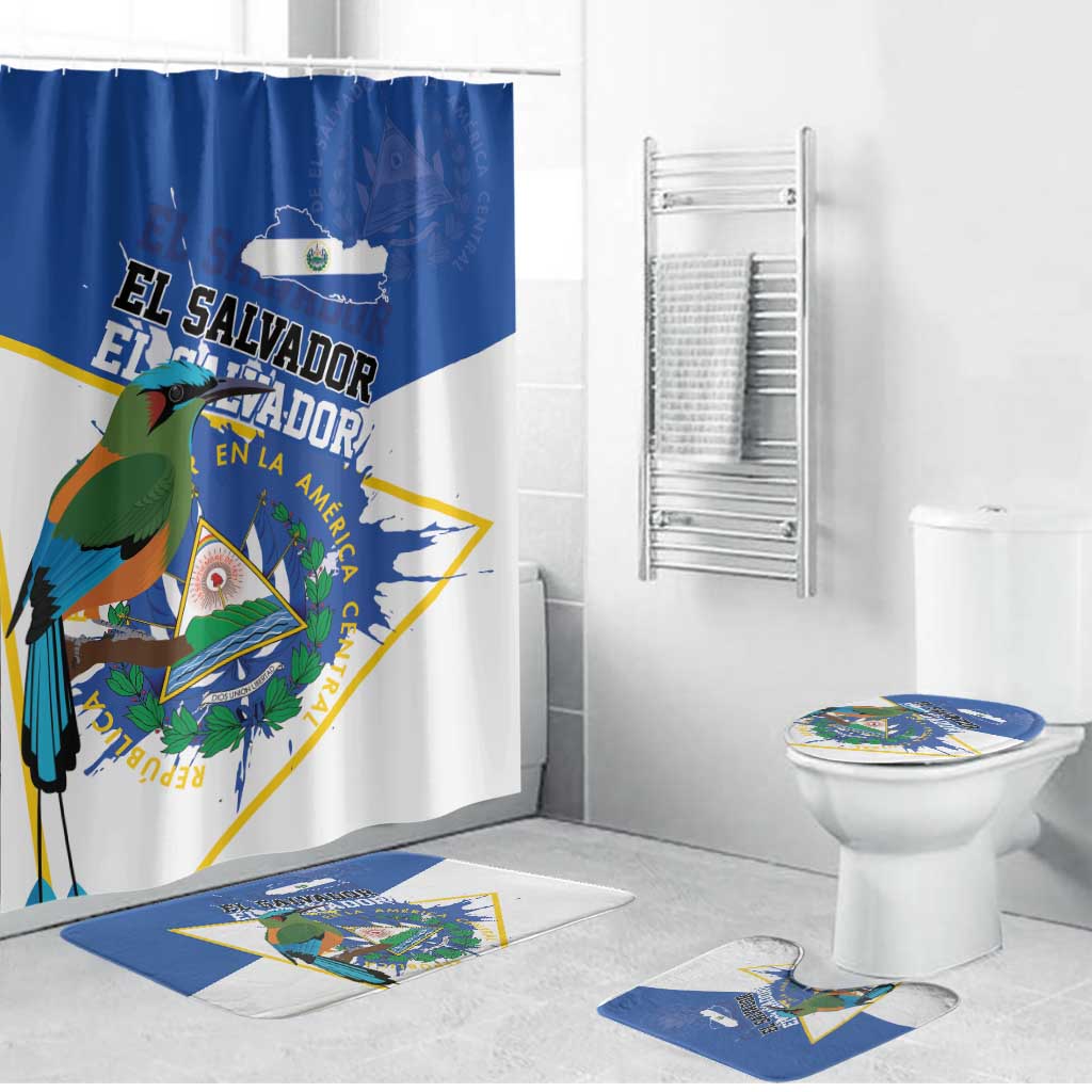 El Salvador Independence Day 1821 Bathroom Set - Wonder Print Shop