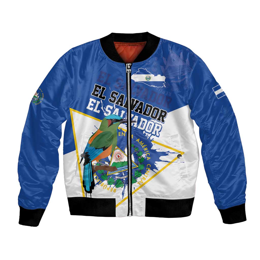 El Salvador Independence Day 1821 Bomber Jacket - Wonder Print Shop