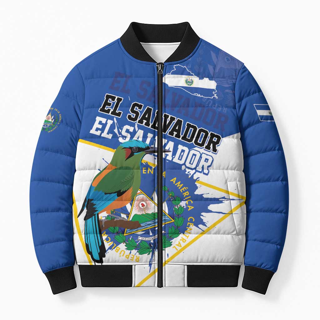 El Salvador Independence Day 1821 Bomber Puffer Jacket - Wonder Print Shop