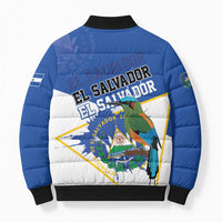 El Salvador Independence Day 1821 Bomber Puffer Jacket - Wonder Print Shop