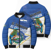 El Salvador Independence Day 1821 Bomber Puffer Jacket - Wonder Print Shop