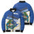 El Salvador Independence Day 1821 Bomber Puffer Jacket - Wonder Print Shop