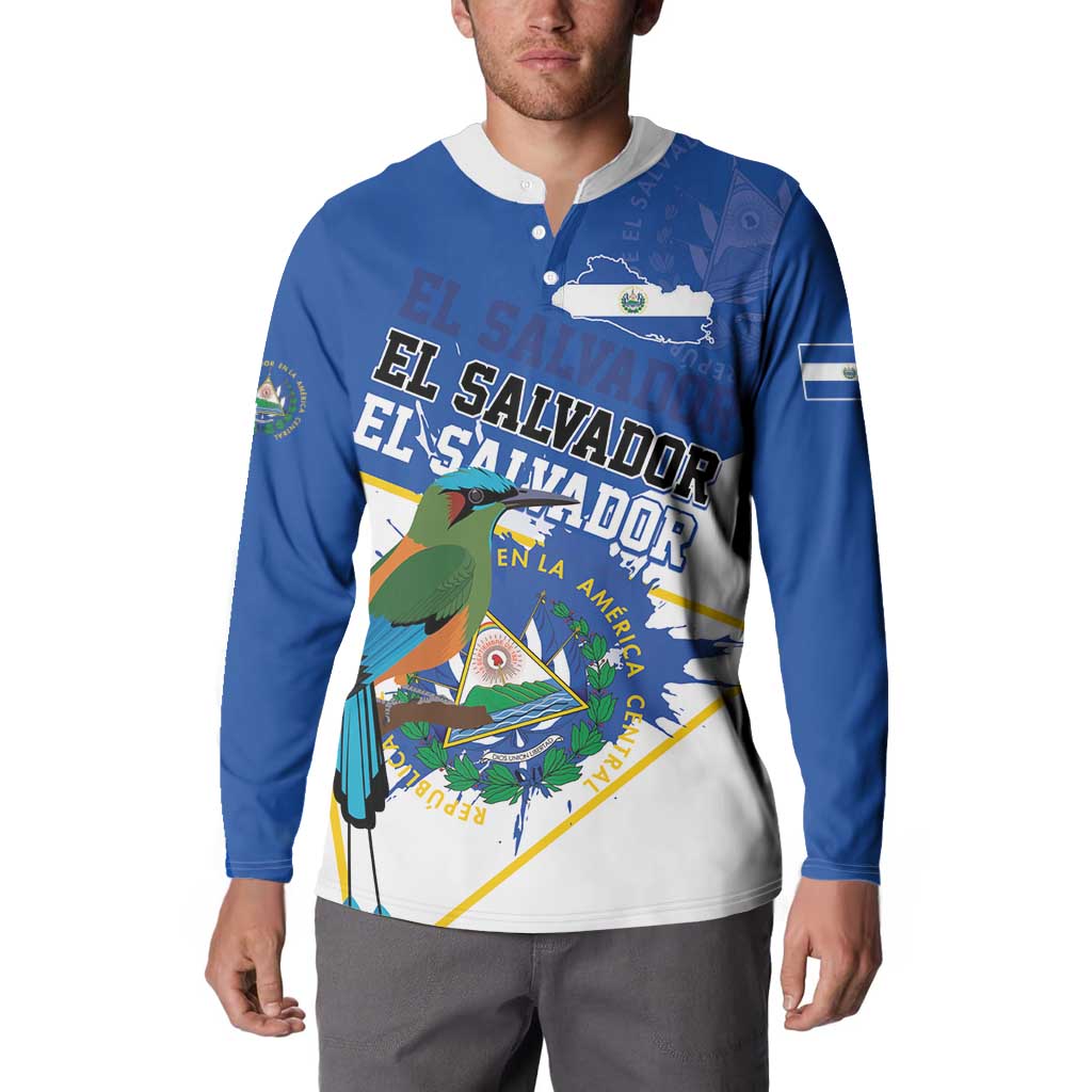 El Salvador Independence Day 1821 Button Sweatshirt - Wonder Print Shop