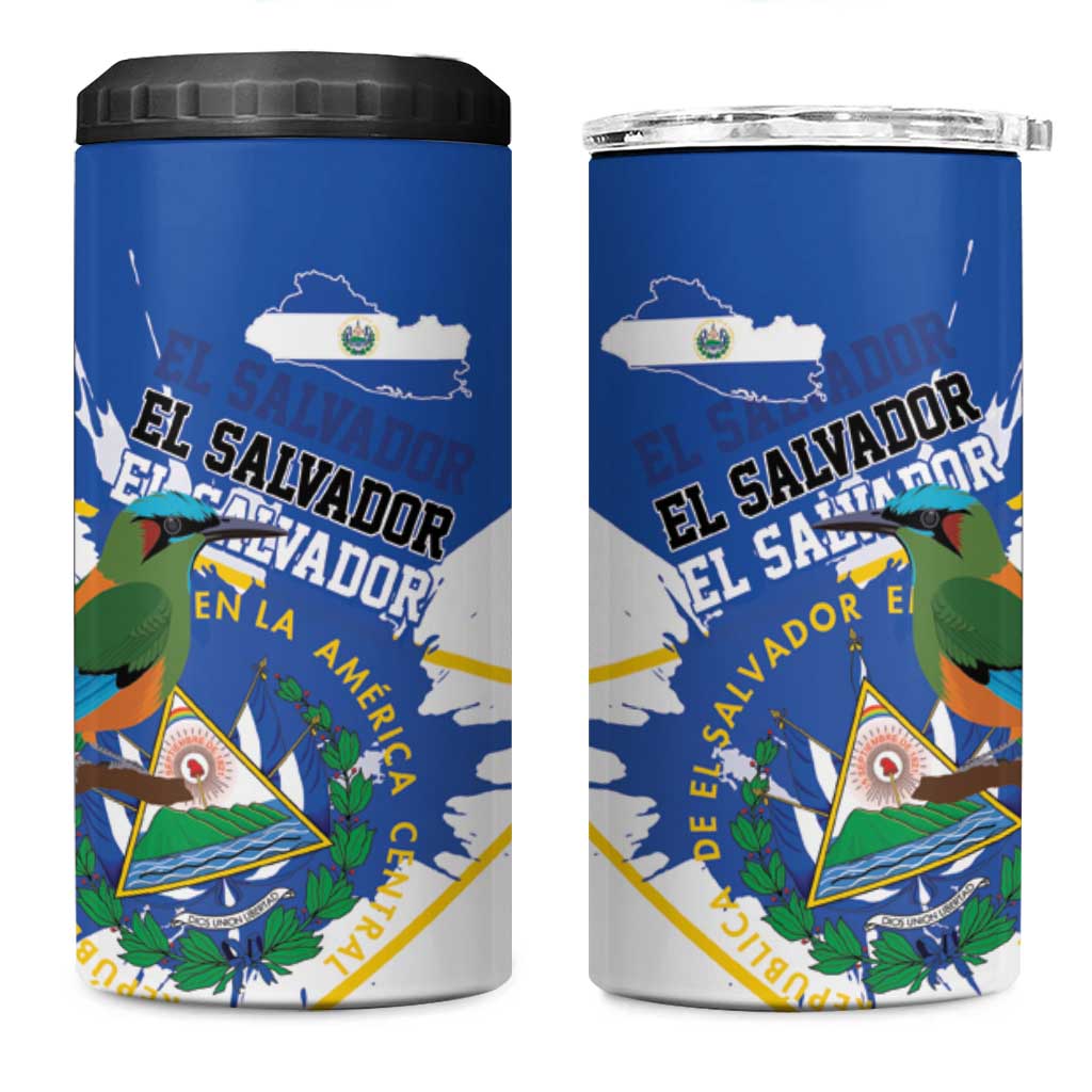 El Salvador Independence Day 1821 4 in 1 Can Cooler Tumbler - Wonder Print Shop