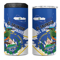 El Salvador Independence Day 1821 4 in 1 Can Cooler Tumbler - Wonder Print Shop