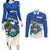 El Salvador Independence Day 1821 Couples Matching Long Sleeve Bodycon Dress and Long Sleeve Button Shirt - Wonder Print Shop