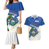 El Salvador Independence Day 1821 Couples Matching Mermaid Dress and Hawaiian Shirt - Wonder Print Shop