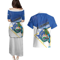 El Salvador Independence Day 1821 Couples Matching Puletasi and Hawaiian Shirt - Wonder Print Shop