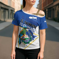 El Salvador Independence Day 1821 Cross Shoulder Shirt - Wonder Print Shop