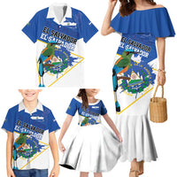 El Salvador Independence Day 1821 Family Matching Mermaid Dress and Hawaiian Shirt - Wonder Print Shop